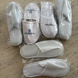 Men's Hotel Slippers 6 wrapped pairs
